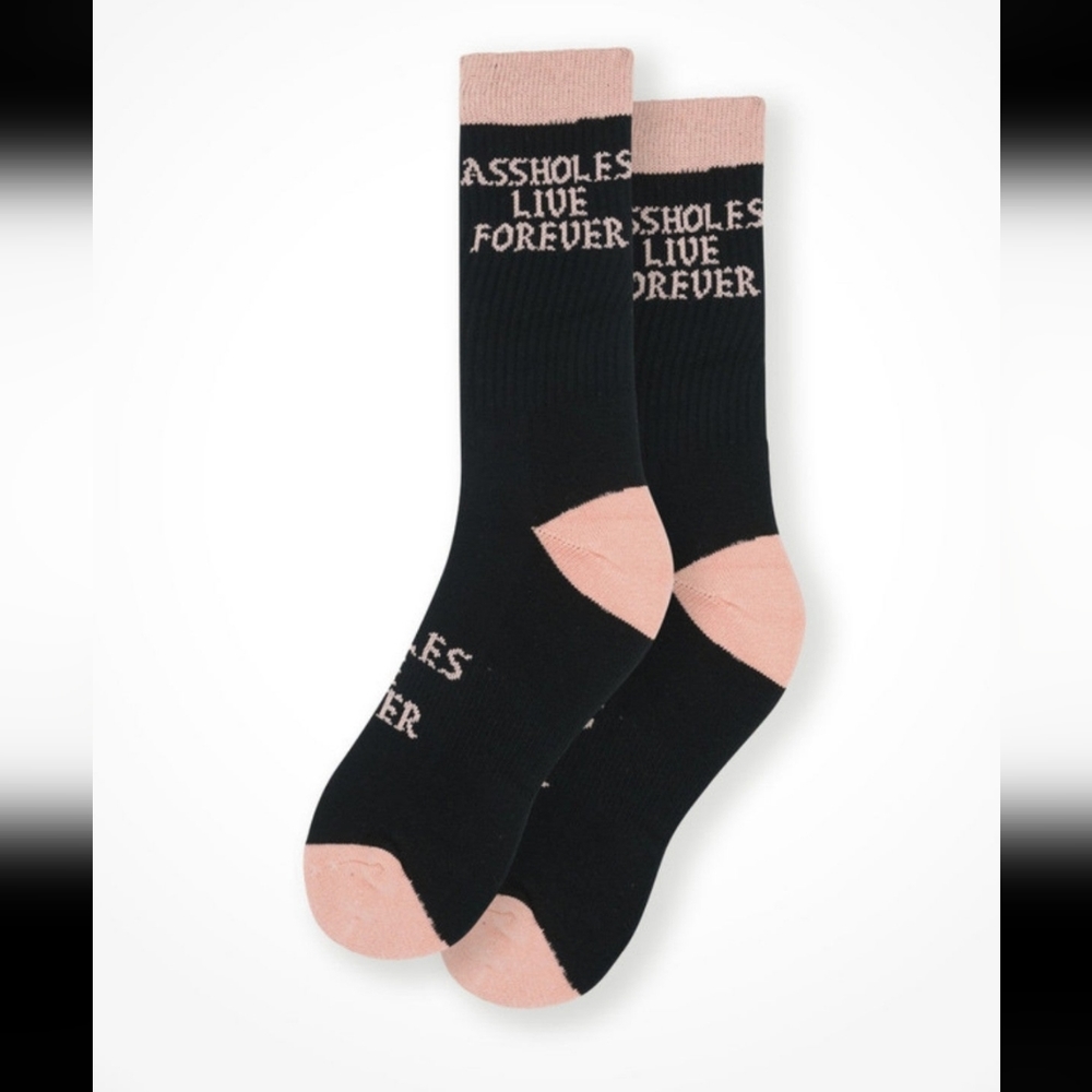 Assholes live forever socks